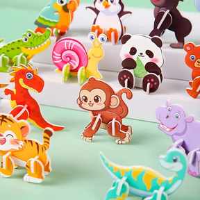 Mini Quebra Cabeça 3D com 30 Peças