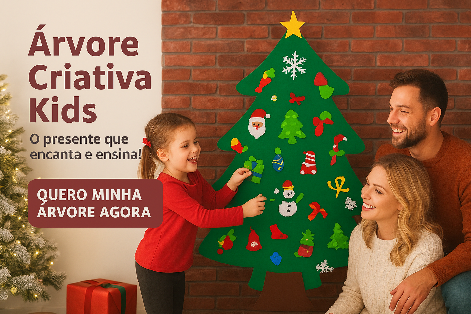 Árvore Criativa Kids c/ 32 Enfeites