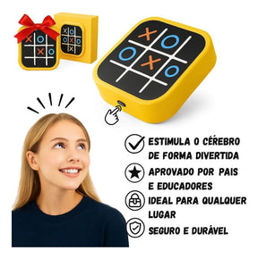PROMOÇÃO - Tic Tac Toe - Jogo da Velha Eletrônico 3 em 1 – Diversão Inteligente para Crianças e Adultos!