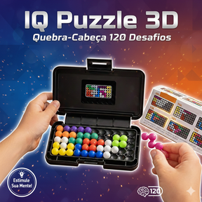 IQ Puzzle 3D – Quebra-Cabeça 120 Desafios Para Adultos e Crianças