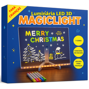 MAGICLIGHT - Quadro Mágico para Desenhar com Luz LED 3D