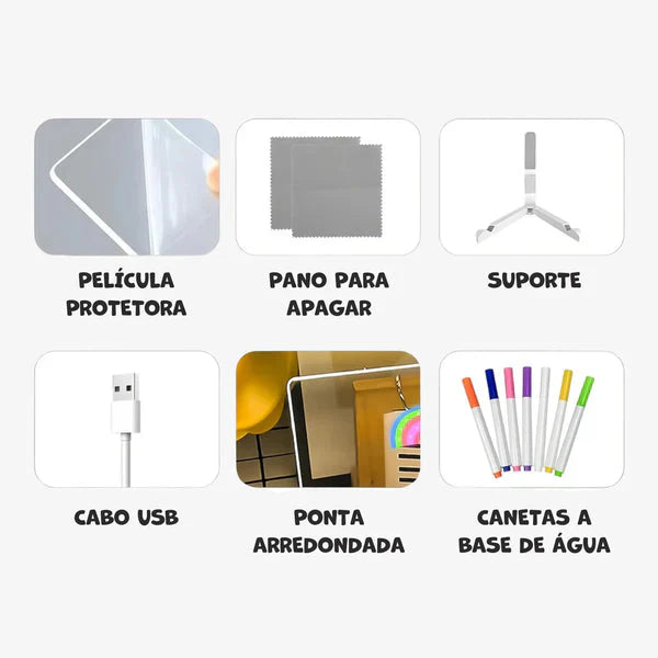 MAGICLIGHT - Quadro Mágico para Desenhar com Luz LED 3D