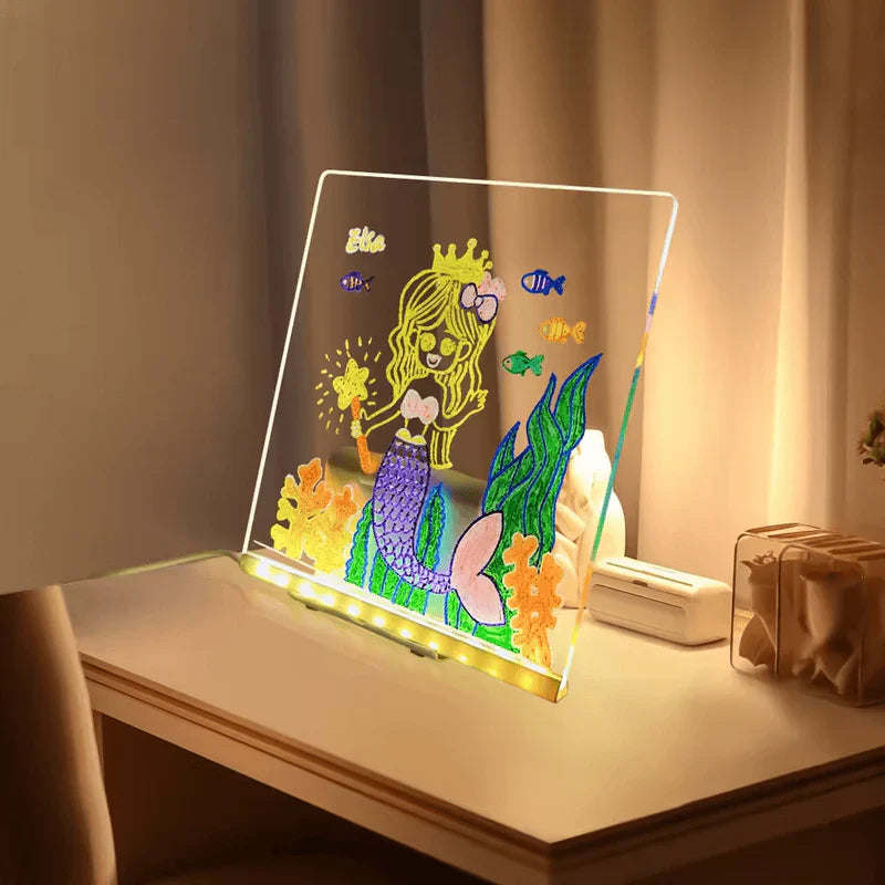 MAGICLIGHT - Quadro Mágico para Desenhar com Luz LED 3D