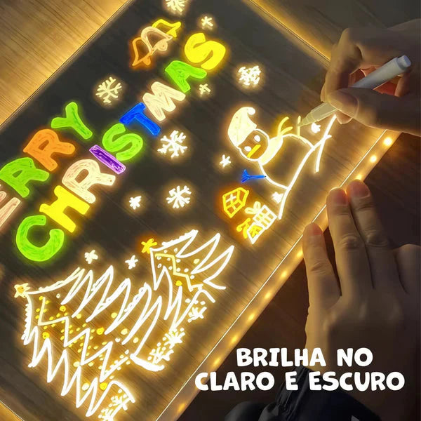 MAGICLIGHT - Quadro Mágico para Desenhar com Luz LED 3D