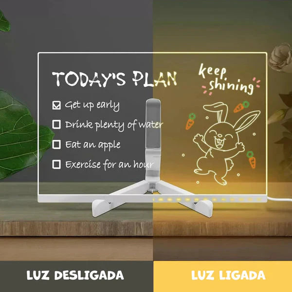 MAGICLIGHT - Quadro Mágico para Desenhar com Luz LED 3D