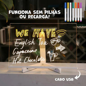 MAGICLIGHT - Quadro Mágico para Desenhar com Luz LED 3D