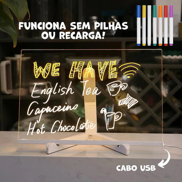 MAGICLIGHT - Quadro Mágico para Desenhar com Luz LED 3D